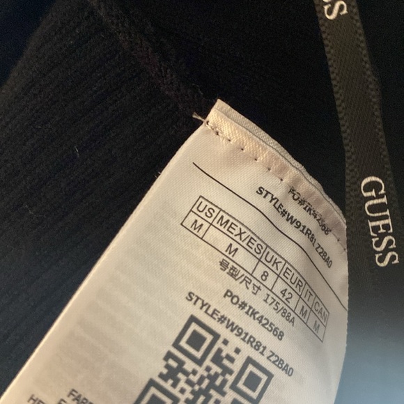 Guess sweater, scarf like front, lace up detail on back. Size Medium - Picture 10 of 12